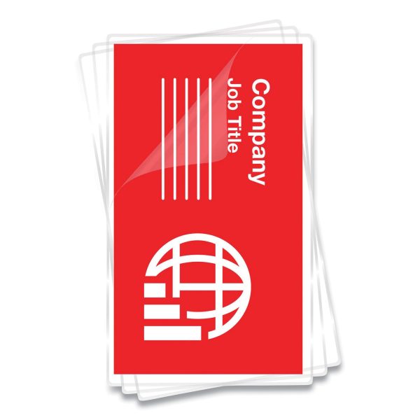 Premium Laminating Pouches, 5 mil, 3.75  x 2.25 , Gloss Clear, 100 Box Fashion - Image 2