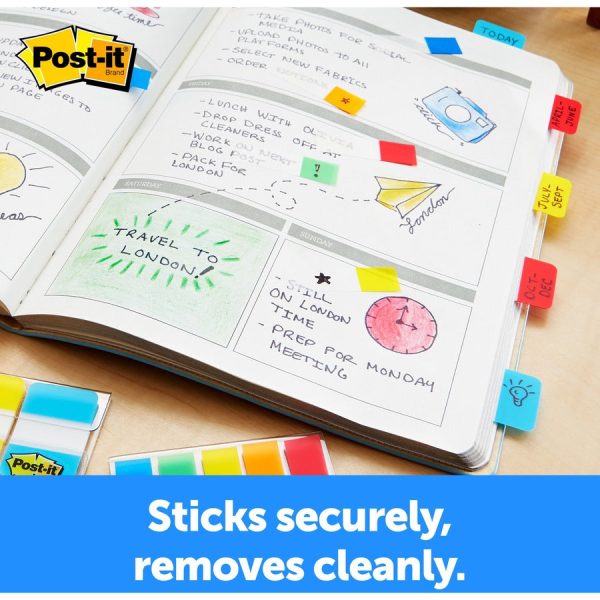 Post-it 1  Solid Color Self-stick Tabs, Sold as 1 Package For Sale - Image 4