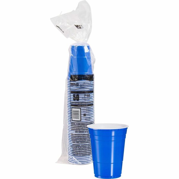 Solo 16 oz Plastic Cold Party Cups - 50.0   Bag - Round - 20   Carton - Translucent - Polystyrene - Cold Drink, Party, Soda, Juice, Concession Stand Online now - Image 2