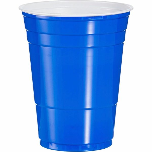 Solo 16 oz Plastic Cold Party Cups - 50.0   Bag - Round - 20   Carton - Translucent - Polystyrene - Cold Drink, Party, Soda, Juice, Concession Stand Online now - Image 5
