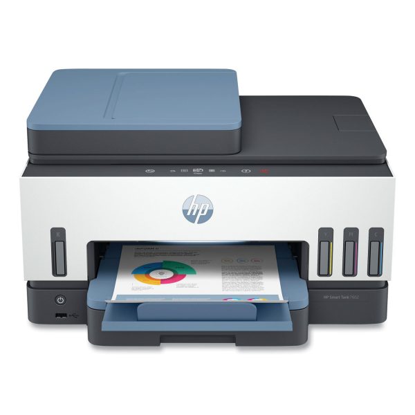 HP Smart Tank 7602 Wireless Inkjet Multifunction Printer - Color - White - Copier Fax Printer Scanner - 4800 x 1200 dpi Print - Automatic Duplex Print - Up to 6000 Pages Monthly - Color Flatbed Scanner - 1200 dpi Optical Scan - Color Fax - Gigabit Et Online Hot Sale