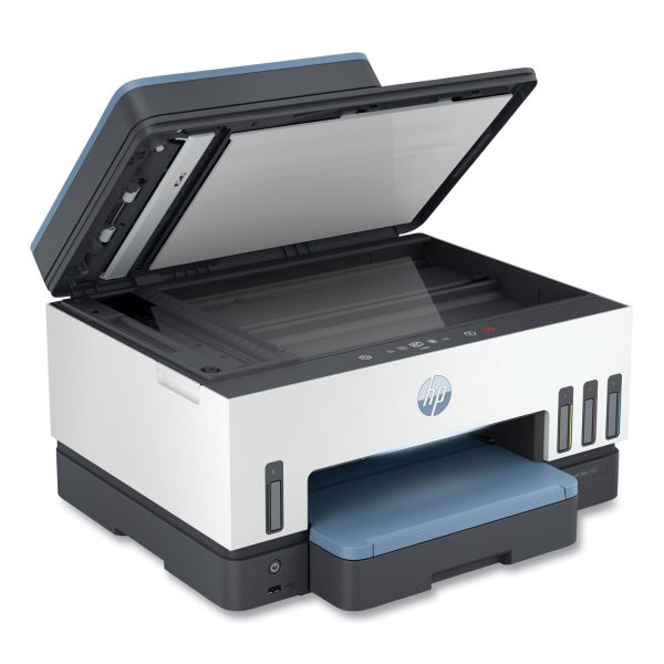 HP Smart Tank 7602 Wireless Inkjet Multifunction Printer - Color - White - Copier Fax Printer Scanner - 4800 x 1200 dpi Print - Automatic Duplex Print - Up to 6000 Pages Monthly - Color Flatbed Scanner - 1200 dpi Optical Scan - Color Fax - Gigabit Et Online Hot Sale - Image 3