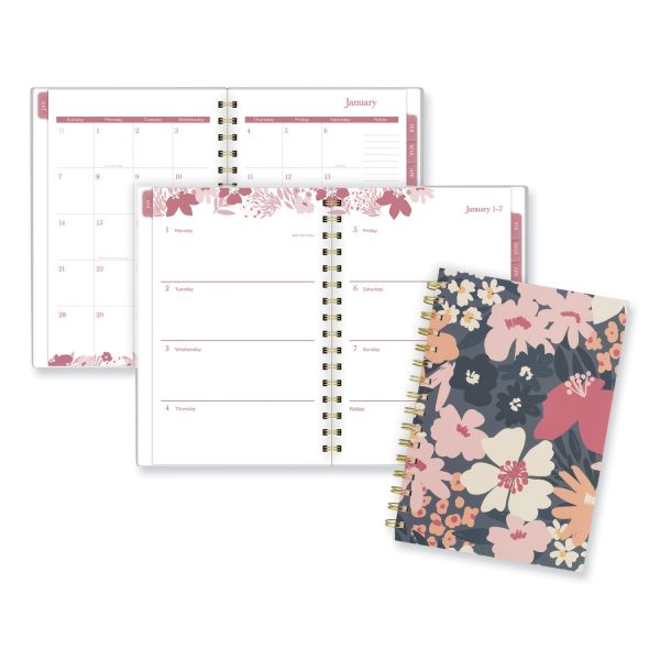 Cambridge Thicket Weekly Monthly Planner - Small Size - Weekly, Monthly - 12 Month - January 2024 - December 2024 - 5 1 2  x 8 1 2  Sheet Size - Wire Bound - Multi - To-do List, Durable, Flexible, Snag Resistant, Double-sided Pocket, Dated Planning P Cheap