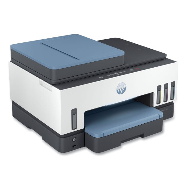 HP Smart Tank 7602 Wireless Inkjet Multifunction Printer - Color - White - Copier Fax Printer Scanner - 4800 x 1200 dpi Print - Automatic Duplex Print - Up to 6000 Pages Monthly - Color Flatbed Scanner - 1200 dpi Optical Scan - Color Fax - Gigabit Et Online Hot Sale - Image 2
