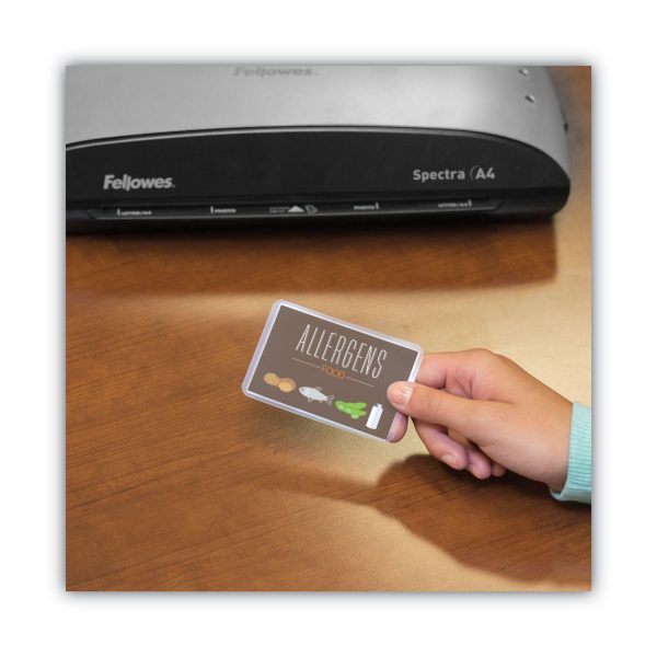 Premium Laminating Pouches, 5 mil, 3.75  x 2.25 , Gloss Clear, 100 Box Fashion - Image 4