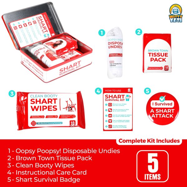 Funny Novelty Prank Survival Kit for Gag Gift Online now - Image 4